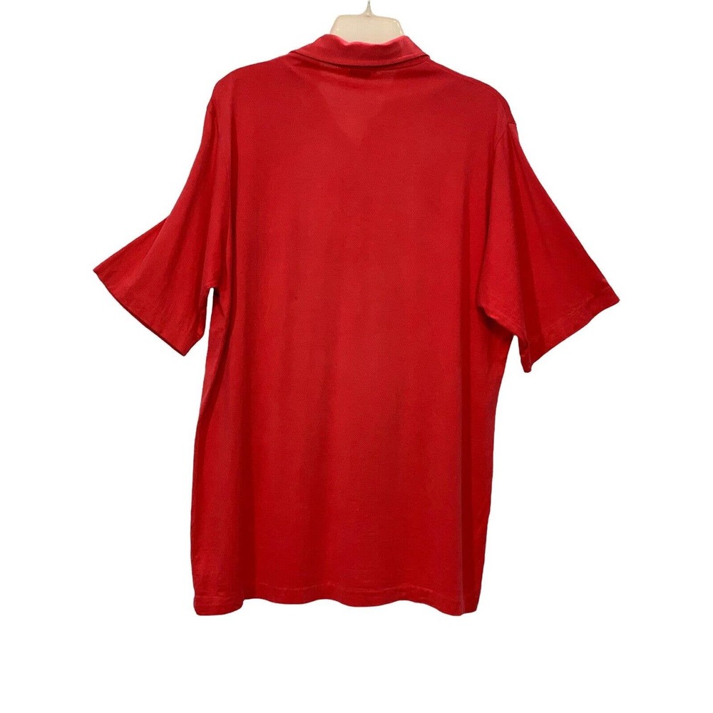 Vintage Izod Lacoste Men’s 100% Cotton Pocket Red Polo Signs Of Wear Size Large - Picture 2 of 9